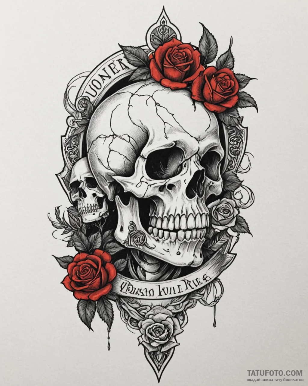 A sketch of the final reveal from the others,… — эскиз тату (№1752991651_0, 20.07.2025 06:07) — Tatufoto.com