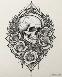 Tattoo sketch a stylized energy shield rippli... - эскиз тату (№1752992752_0, 20.07.2025 06:25) — Tatufoto.com