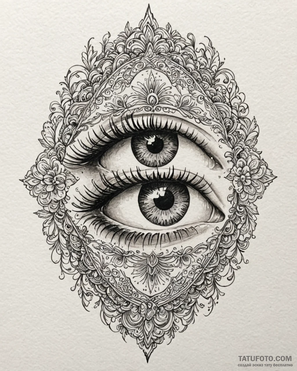 A watercolor tattoo of the bloody eye of elle… — эскиз тату (№1752993257_0, 20.07.2025 06:34) — Tatufoto.com