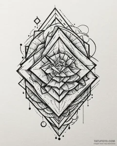 Tattoo design a stylized capture card with da... - эскиз тату (№1752995709_0, 20.07.2025 07:15) — Tatufoto.com