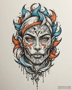 Tattoo design a fluid, powerful stroke that o... - эскиз тату (№1752996176_0, 20.07.2025 07:22) — Tatufoto.com
