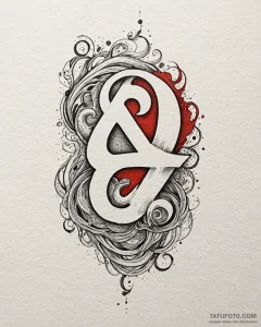 Tattoo sketch a flowing abstract pattern that... - эскиз тату (№1752996851_0, 20.07.2025 07:34) — Tatufoto.com
