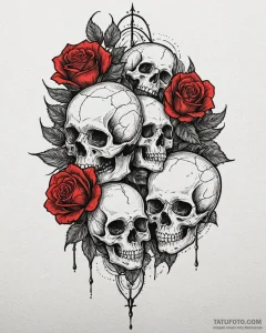 Tattoo sketch a delicate gradient from one co... - эскиз тату (№1752997189_0, 20.07.2025 07:39) — Tatufoto.com