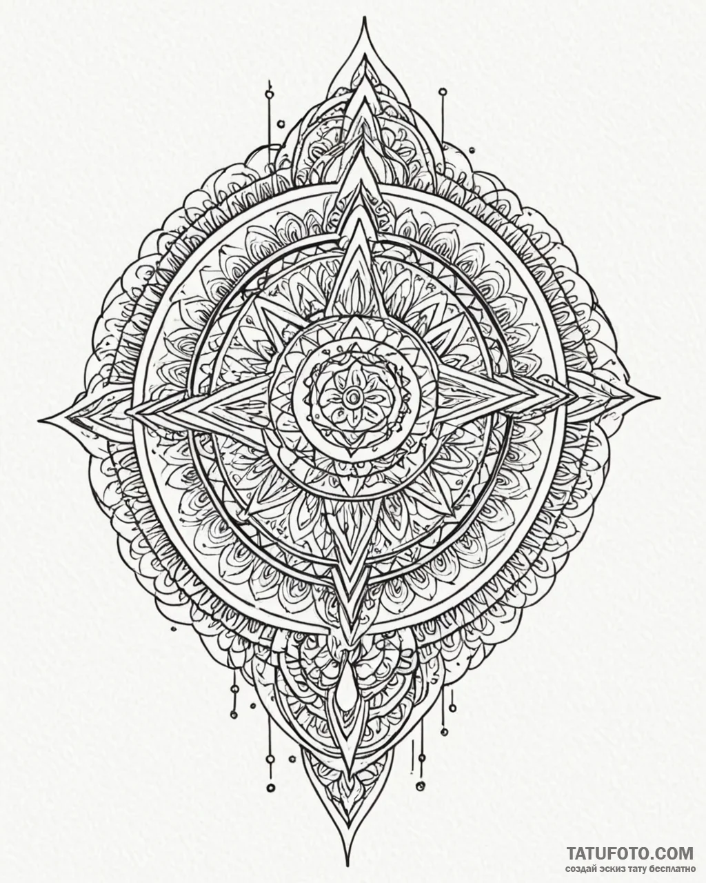 Tattoo sketch a single, powerful oar, for ind... - эскиз тату (№1752997529_0, 20.07.2025 07:45) — Tatufoto.com