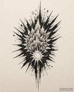 Tattoo sketch an abstract representation of c... - эскиз тату (№1753000147_0, 20.07.2025 08:29) — Tatufoto.com