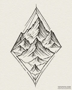 Tattoo sketch a geometric representation of a... - эскиз тату (№1753000569_0, 20.07.2025 08:36) — Tatufoto.com