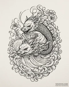 Boar, ink illustration for tattoo, black outl... - эскиз тату (№1753001330_0, 20.07.2025 08:48) — Tatufoto.com