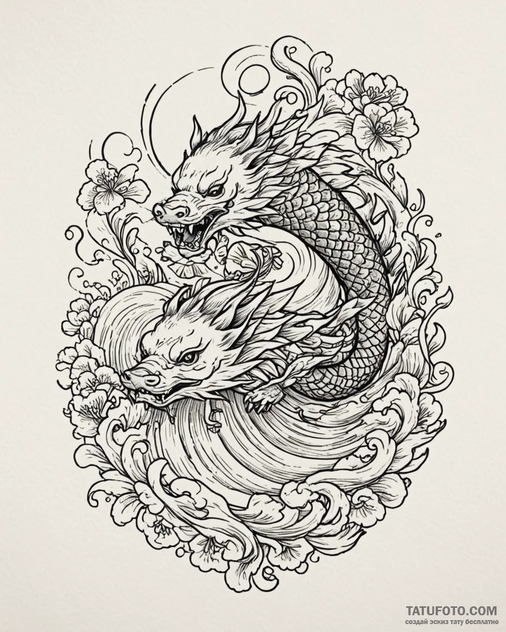 Boar, ink illustration for tattoo, black outl… — эскиз тату (№1753001330_0, 20.07.2025 08:48) — Tatufoto.com