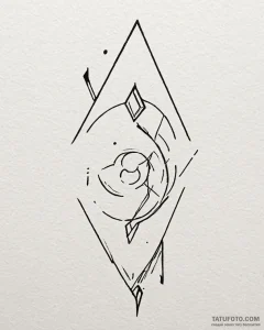 Tattoo sketch an abstract arrow design, sharp... - эскиз тату (№1753002598_0, 20.07.2025 09:09) — Tatufoto.com