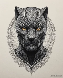 A dotwork tattoo of the intricate patterns on... - эскиз тату (№1753002852_0, 20.07.2025 09:14) — Tatufoto.com