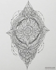 Tattoo sketch a stylized comet with a trailin... - эскиз тату (№1753003867_0, 20.07.2025 09:31) — Tatufoto.com