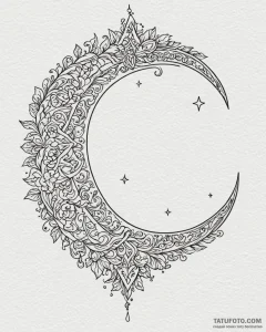 Tattoo design a single, tiny star or moon sym... - эскиз тату (№1753003951_0, 20.07.2025 09:32) — Tatufoto.com