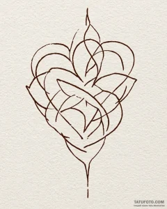Tattoo sketch a minimalist symbol on the side... - эскиз тату (№1753004119_0, 20.07.2025 09:35) — Tatufoto.com