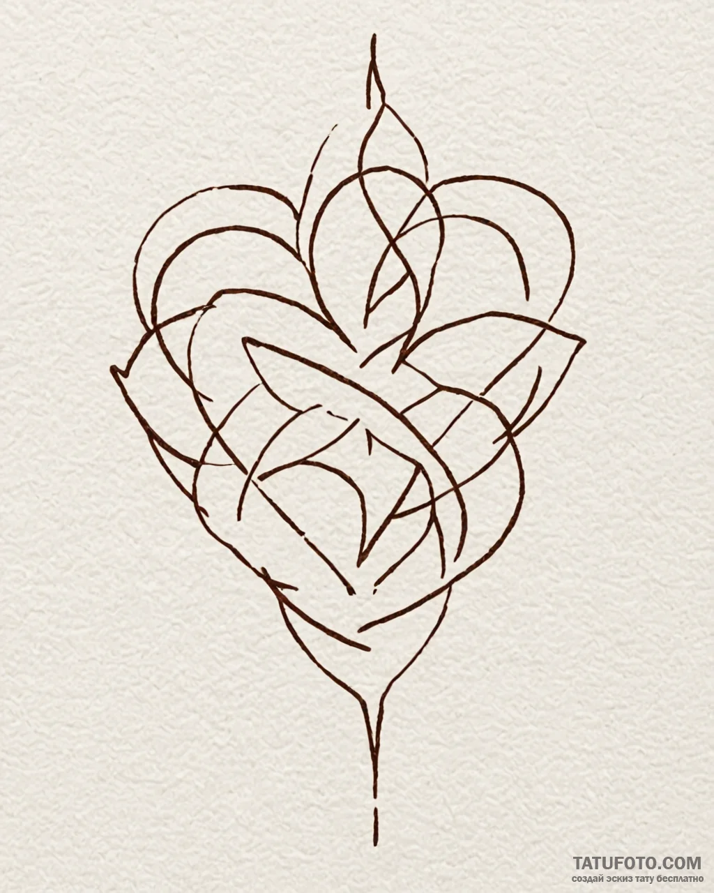 Tattoo sketch a minimalist symbol on the side… — эскиз тату (№1753004119_0, 20.07.2025 09:35) — Tatufoto.com