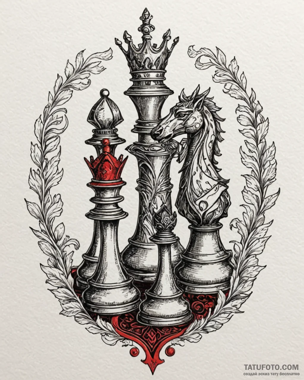 Tattoo design a stylized depiction of a strat... - эскиз тату (№1753004288_0, 20.07.2025 09:38) — Tatufoto.com