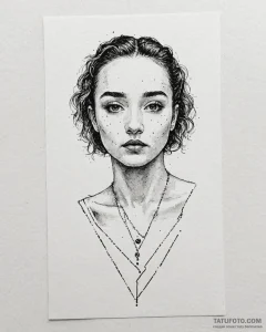 A sketch of the "sorry baby x" postcard from... - эскиз тату (№1753004458_0, 20.07.2025 09:40) — Tatufoto.com