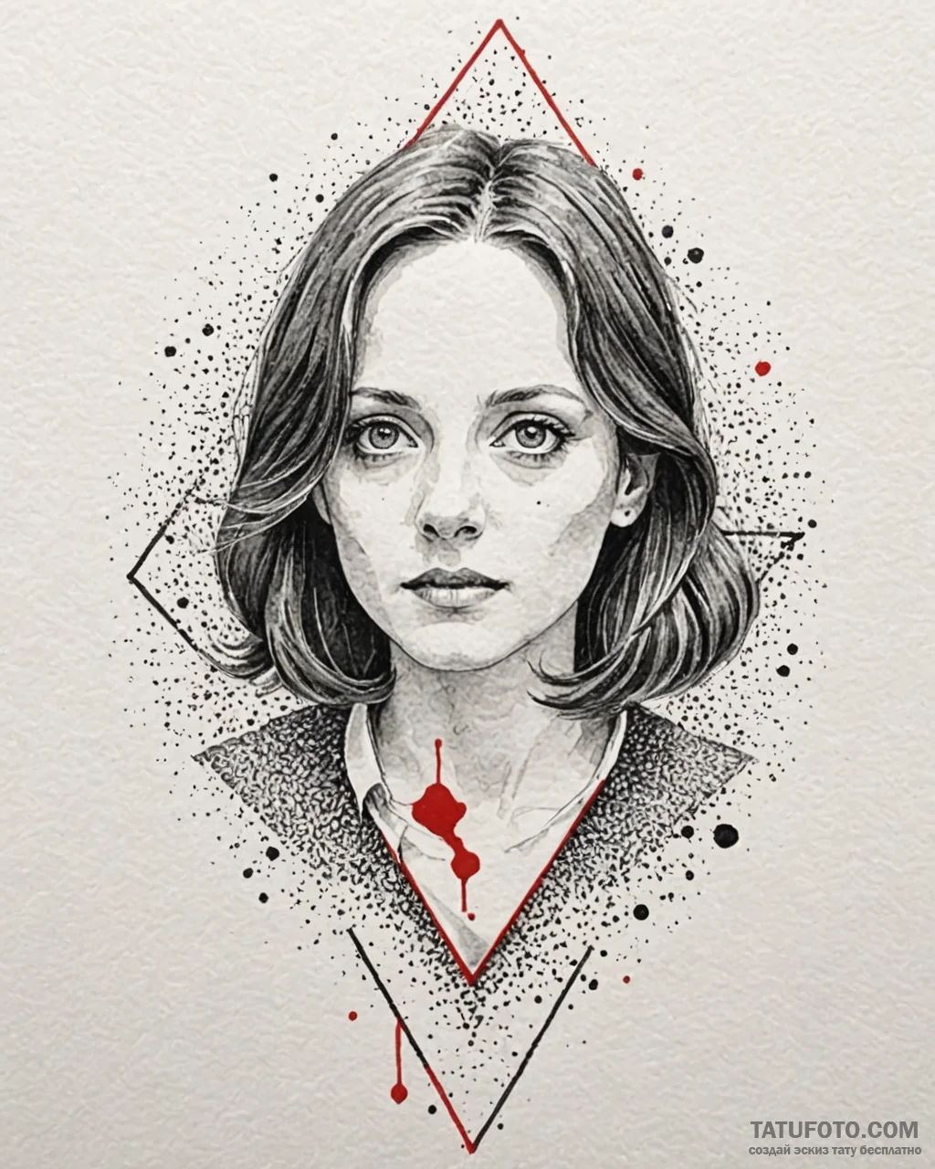 A watercolor sketch of clarice starling, dete... - эскиз тату (№1753004930_0, 20.07.2025 09:48) — Tatufoto.com