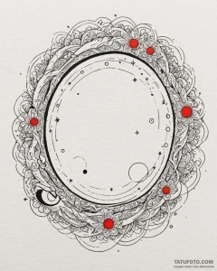 Tattoo design an abstract black hole from whi... - эскиз тату (№1753005521_0, 20.07.2025 09:58) — Tatufoto.com