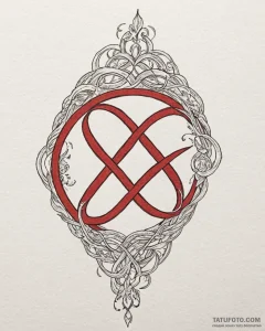 Tattoo sketch a single, fine line forming an... - эскиз тату (№1753005859_0, 20.07.2025 10:04) — Tatufoto.com