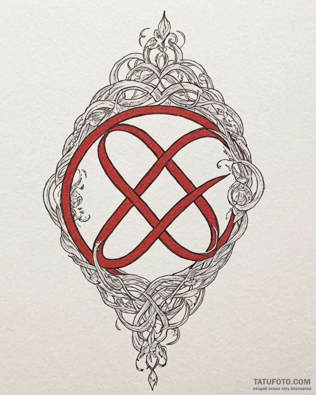 Tattoo sketch a single, fine line forming an… — эскиз тату (№1753005859_0, 20.07.2025 10:04) — Tatufoto.com