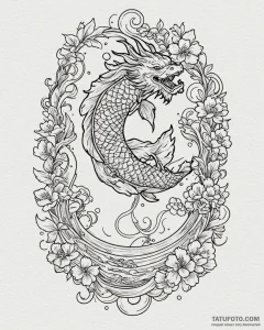 Tattoo sketch a zodiac glyph integrated into... - эскиз тату (№1753006453_0, 20.07.2025 10:14) — Tatufoto.com