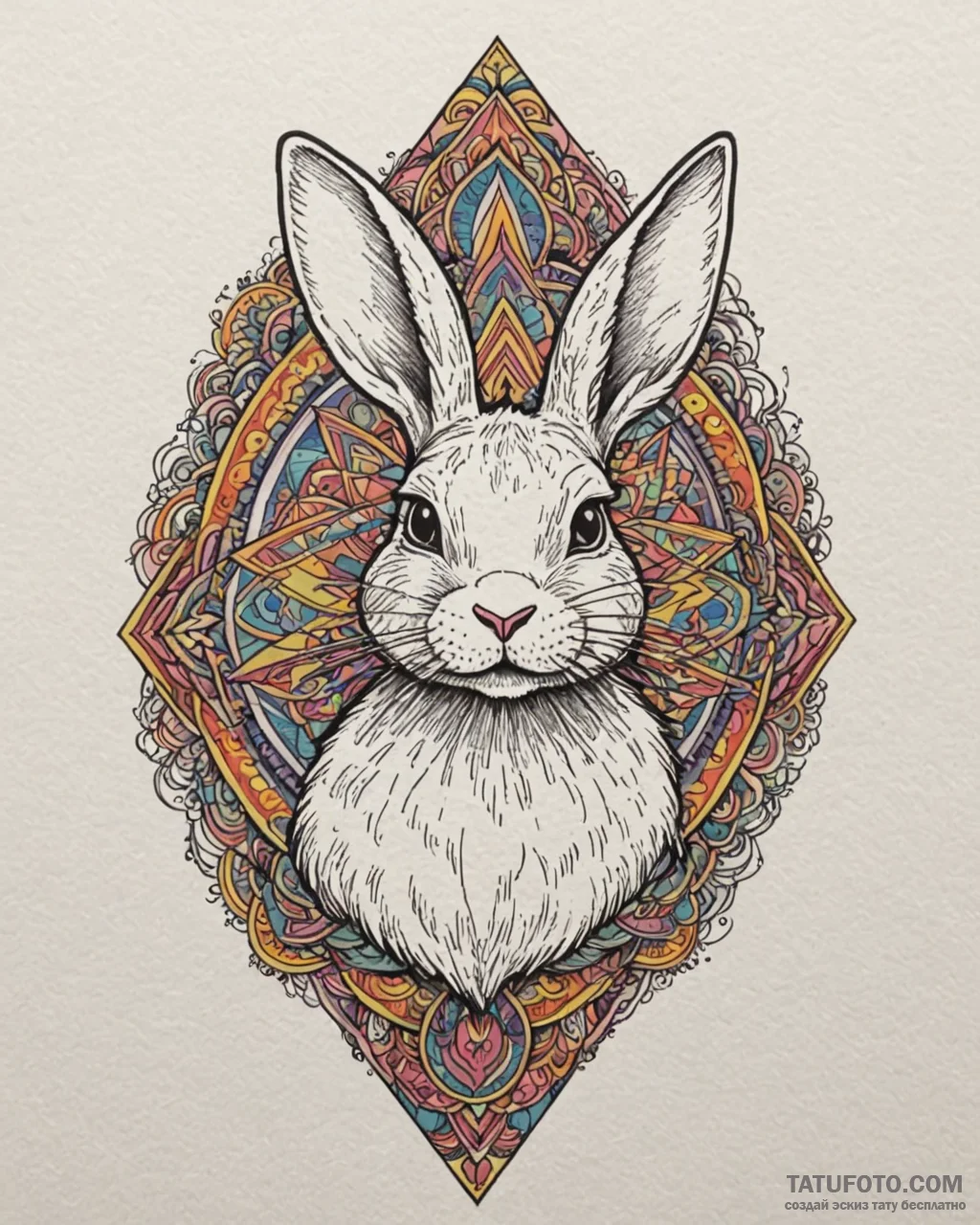A linework tattoo of the killer rabbit from m... - эскиз тату (№1753006538_0, 20.07.2025 10:15) — Tatufoto.com