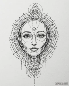 Tattoo sketch a broken robot head with wires... - эскиз тату (№1753006706_0, 20.07.2025 10:18) — Tatufoto.com
