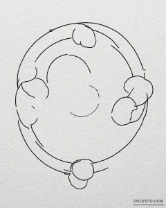Tattoo design a minimalist moon phase sequenc... - эскиз тату (№1753010170_0, 20.07.2025 11:16) — Tatufoto.com