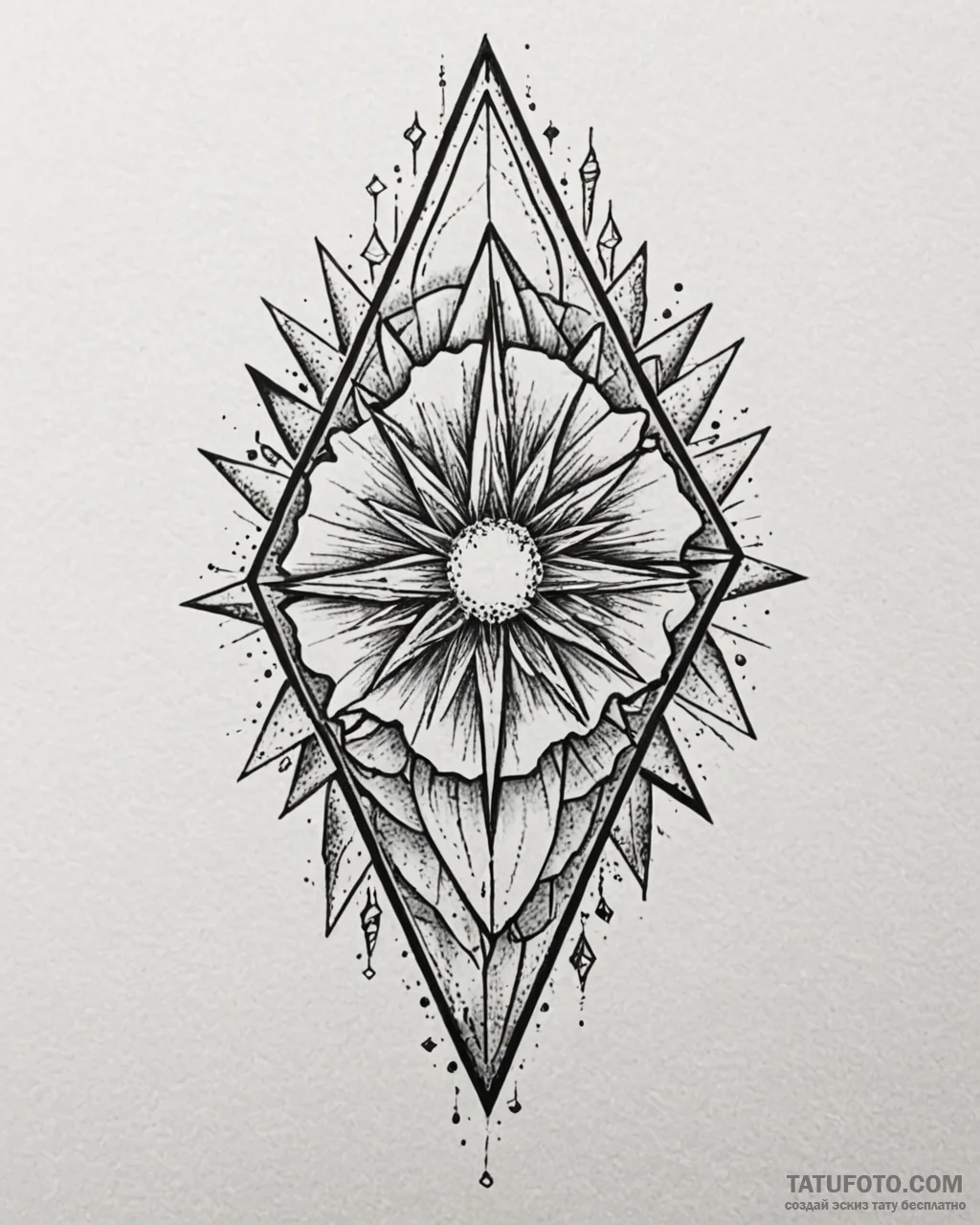 Tattoo design a shattered glass effect, with… — эскиз тату (№1753011355_0, 20.07.2025 11:35) — Tatufoto.com