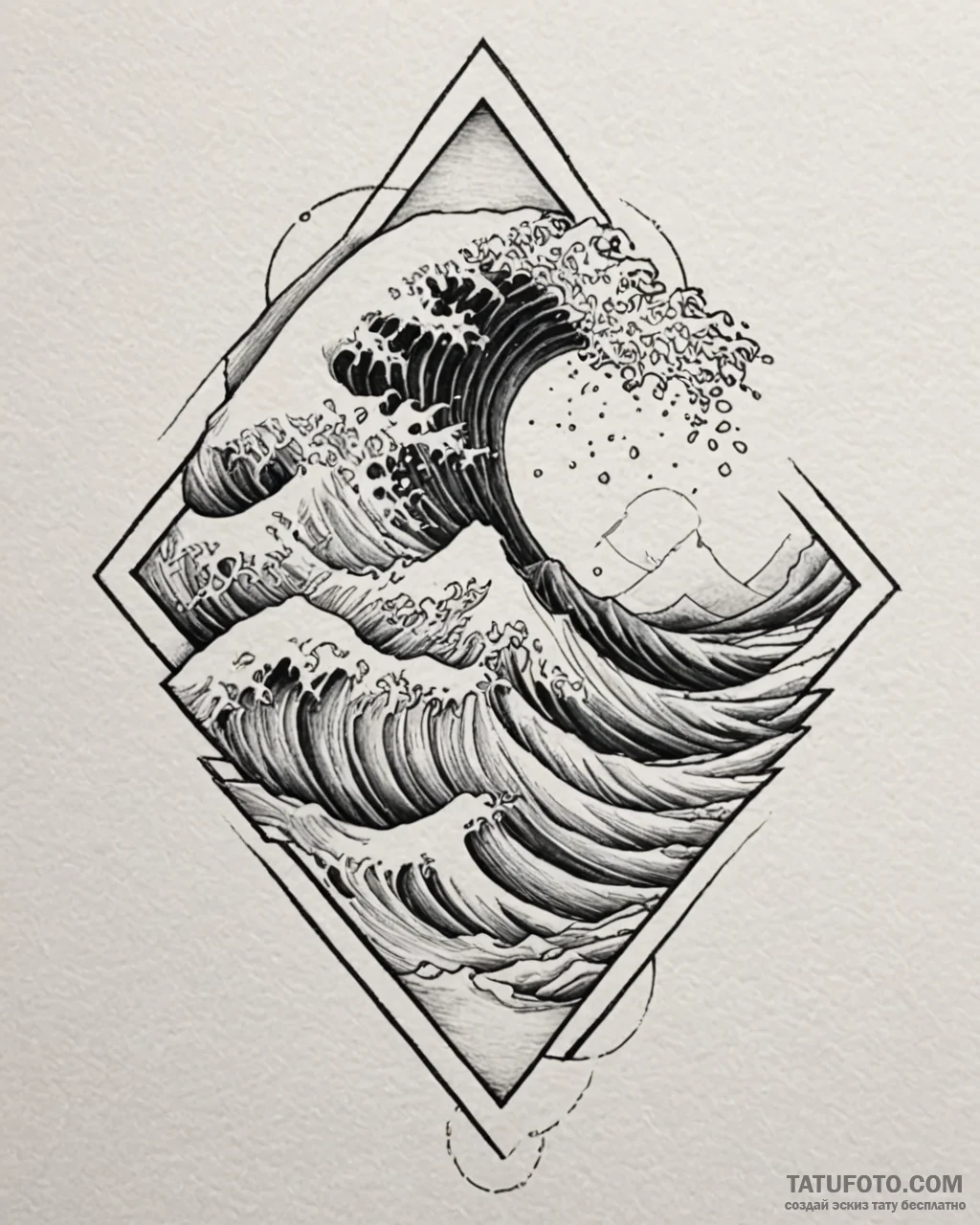 Tattoo design an abstract representation of a… — эскиз тату (№1753011440_0, 20.07.2025 11:37) — Tatufoto.com