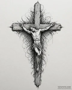 A person carving a wooden sculpture., ink ill... - эскиз тату (№1753011863_0, 20.07.2025 11:44) — Tatufoto.com