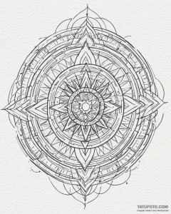 Tattoo design a cyberpunk cityscape made of s... - эскиз тату (№1753013046_0, 20.07.2025 12:04) — Tatufoto.com