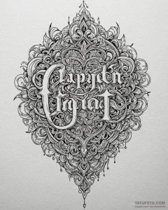 Tattoo design a "chapter 1" text with a signi... - эскиз тату (№1753014145_0, 20.07.2025 12:22) — Tatufoto.com
