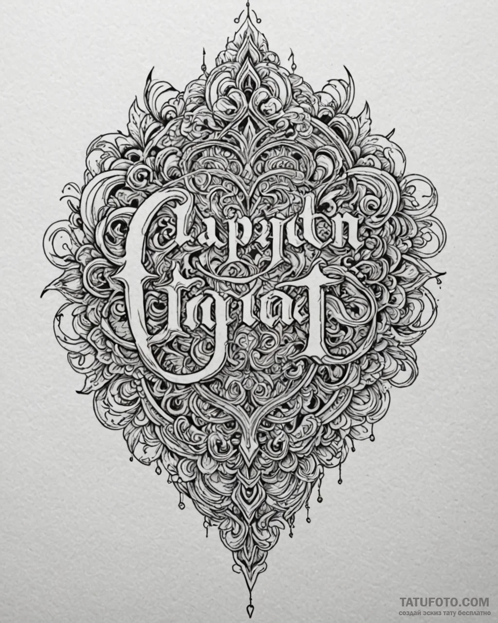 Tattoo design a «chapter 1» text with a signi… — эскиз тату (№1753014145_0, 20.07.2025 12:22) — Tatufoto.com
