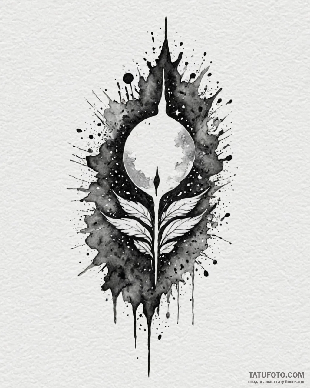 Tattoo design a single, unwavering light in a... - эскиз тату (№1753015244_0, 20.07.2025 12:40) — Tatufoto.com