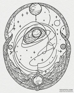 Tattoo sketch a zodiac glyph with its ruling... - эскиз тату (№1753015919_0, 20.07.2025 12:51) — Tatufoto.com