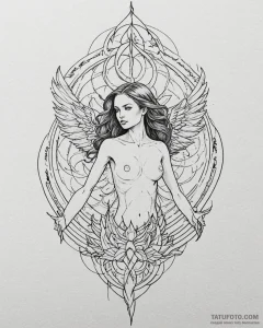 A graphic novel portrait of jean grey as the... - эскиз тату (№1753016754_0, 20.07.2025 13:05) — Tatufoto.com