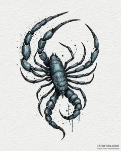 Tattoo design a sharp scorpio scorpion, its t... - эскиз тату (№1753019317_0, 20.07.2025 13:48) — Tatufoto.com