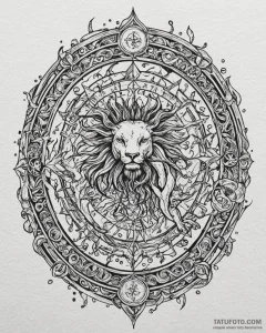 Tattoo sketch a zodiac glyph composed of shat... - эскиз тату (№1753020058_0, 20.07.2025 14:00) — Tatufoto.com