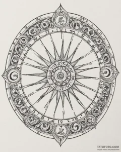 Tattoo sketch a stylized representation of th... - эскиз тату (№1753020306_0, 20.07.2025 14:05) — Tatufoto.com