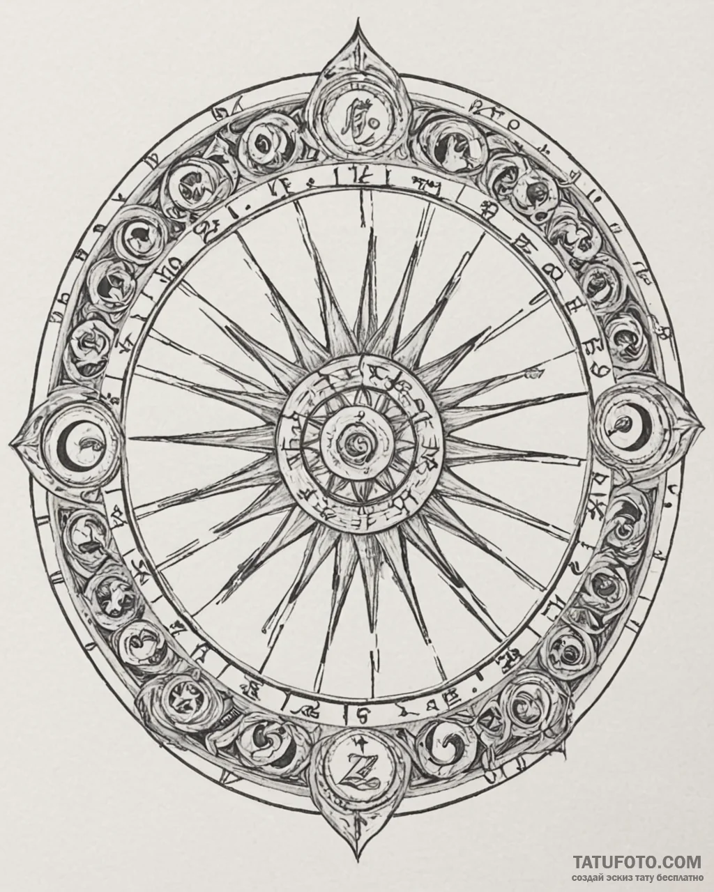 Tattoo sketch a stylized representation of th… — эскиз тату (№1753020306_0, 20.07.2025 14:05) — Tatufoto.com
