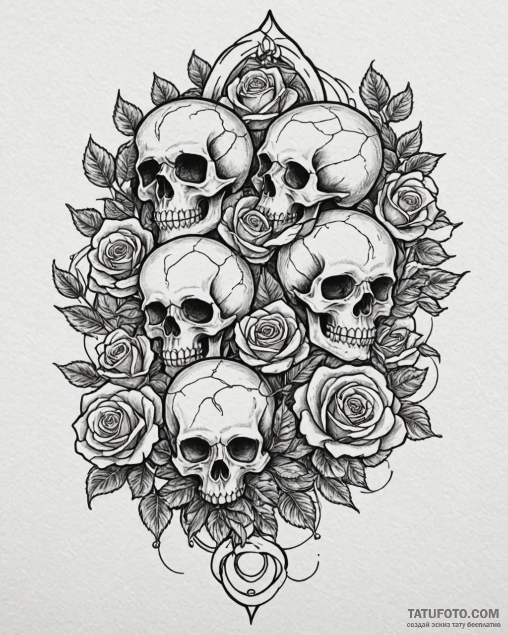 Tattoo design a stylized ‘family’ knot from v… — эскиз тату (№1753021216_0, 20.07.2025 14:20) — Tatufoto.com