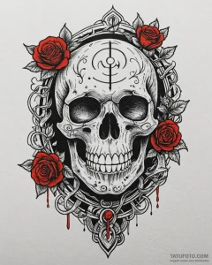 Labyrinth, artistic tattoo sketch, on a clean... - эскиз тату (№1753021381_0, 20.07.2025 14:23) — Tatufoto.com
