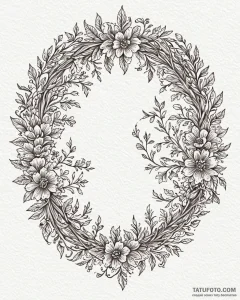 Tattoo design a garden gate or a front door w... - эскиз тату (№1753022294_0, 20.07.2025 14:38) — Tatufoto.com