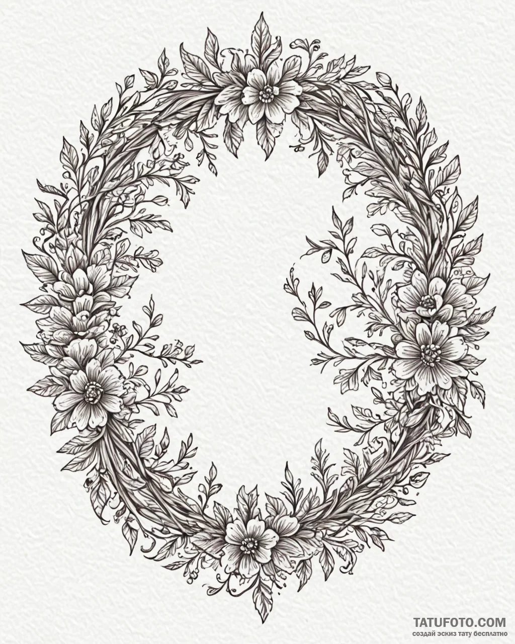 Tattoo design a garden gate or a front door w… — эскиз тату (№1753022294_0, 20.07.2025 14:38) — Tatufoto.com