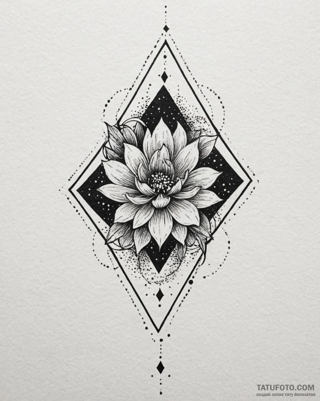 Tattoo sketch: a geometric pattern resembling... - эскиз тату (№1753022376_0, 20.07.2025 14:39) — Tatufoto.com