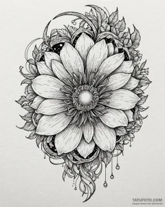 Tattoo sketch a celestial body cracking open... - эскиз тату (№1753023127_0, 20.07.2025 14:52) — Tatufoto.com