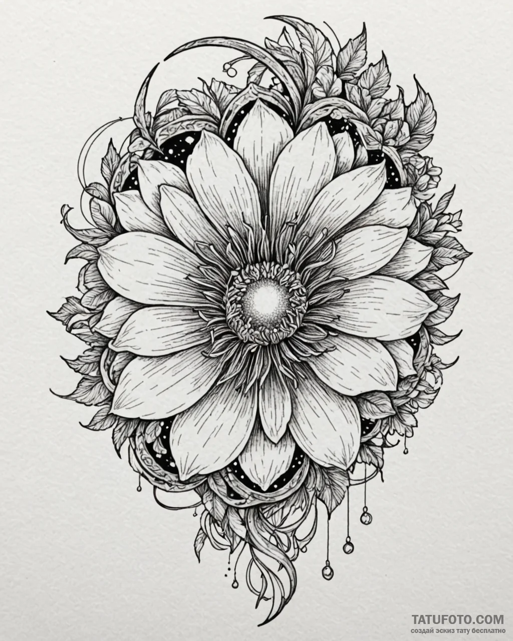 Tattoo sketch a celestial body cracking open… — эскиз тату (№1753023127_0, 20.07.2025 14:52) — Tatufoto.com