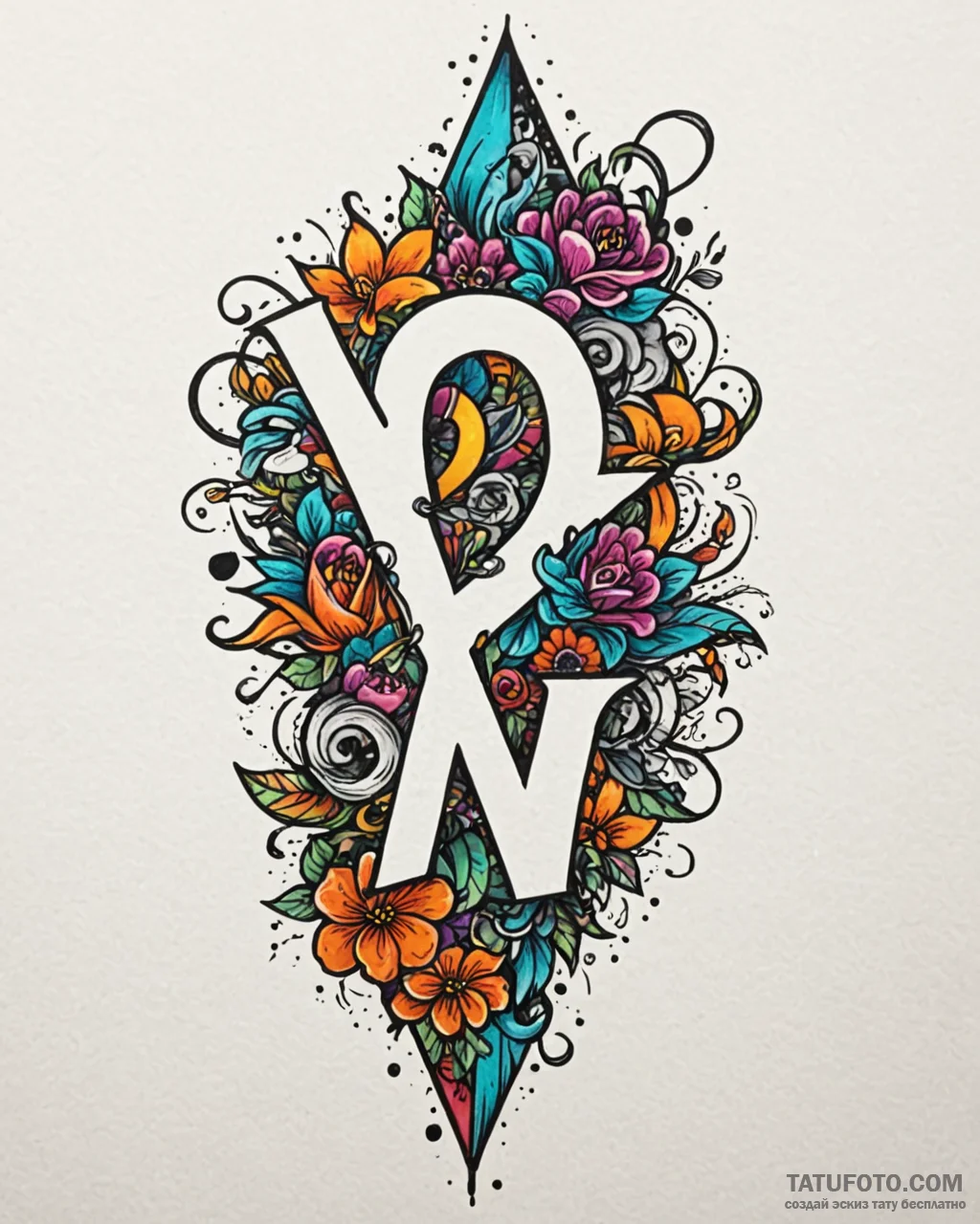 Tattoo design a delicate word on the back of... - эскиз тату (№1753023293_0, 20.07.2025 14:54) — Tatufoto.com