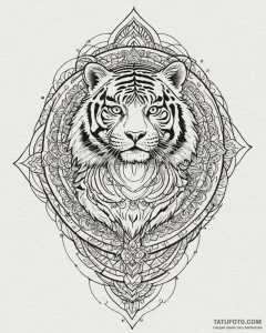 Tattoo design a traditional japanese tiger in... - эскиз тату (№1753023624_0, 20.07.2025 15:00) — Tatufoto.com